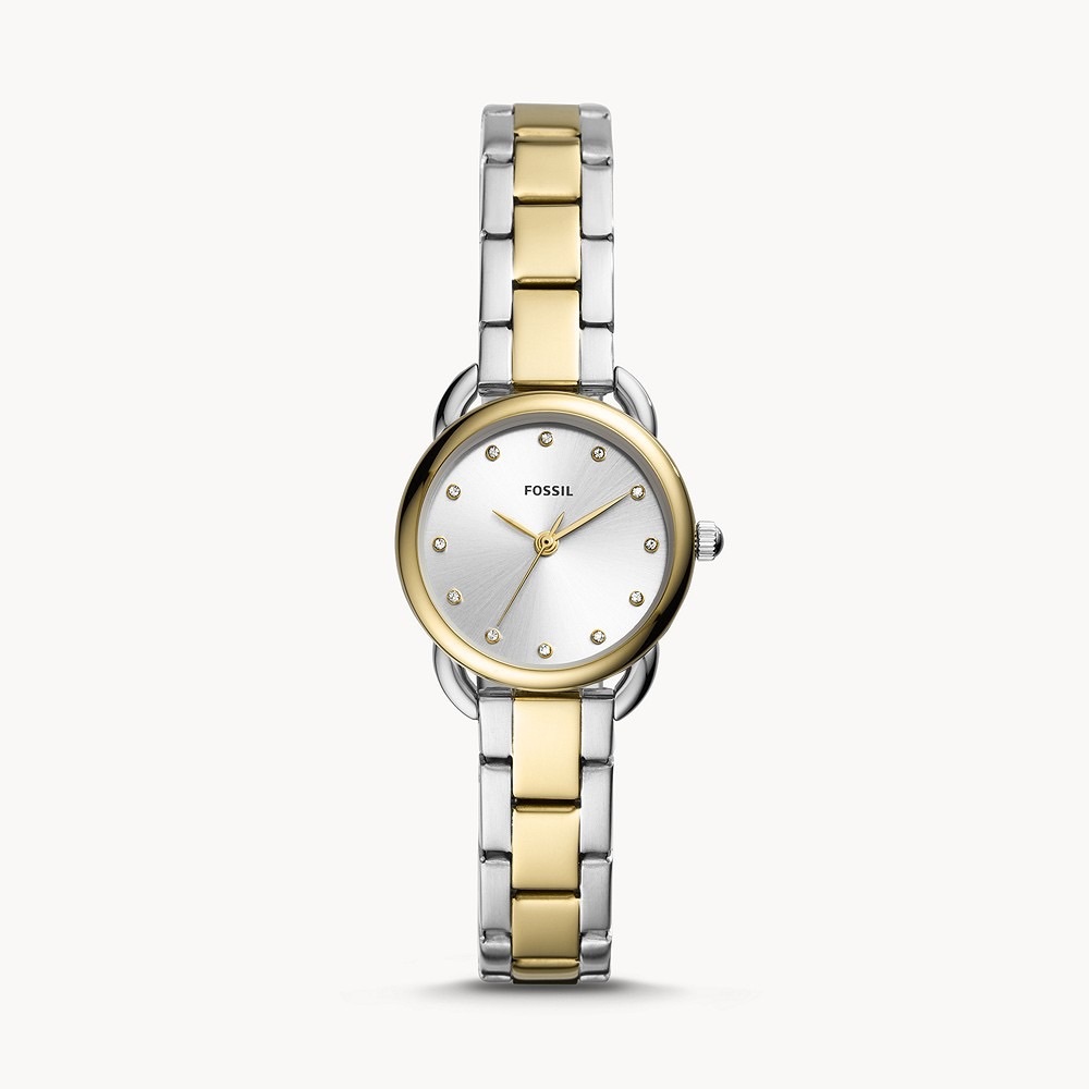 Fossil Two-Tone Silver and Gold Women's Bracelet Watch
